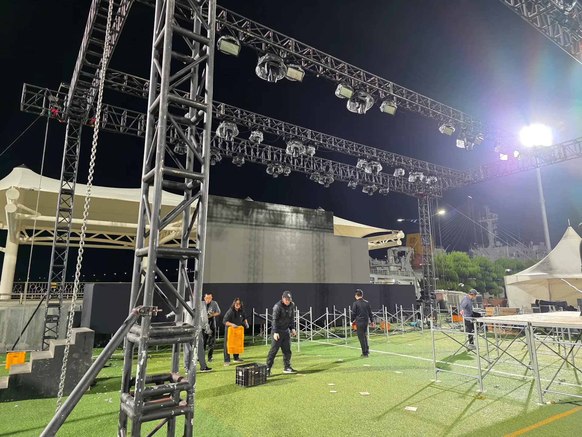 트러스/레이어 대여 국립목포해양대학교 축제 시공 사례