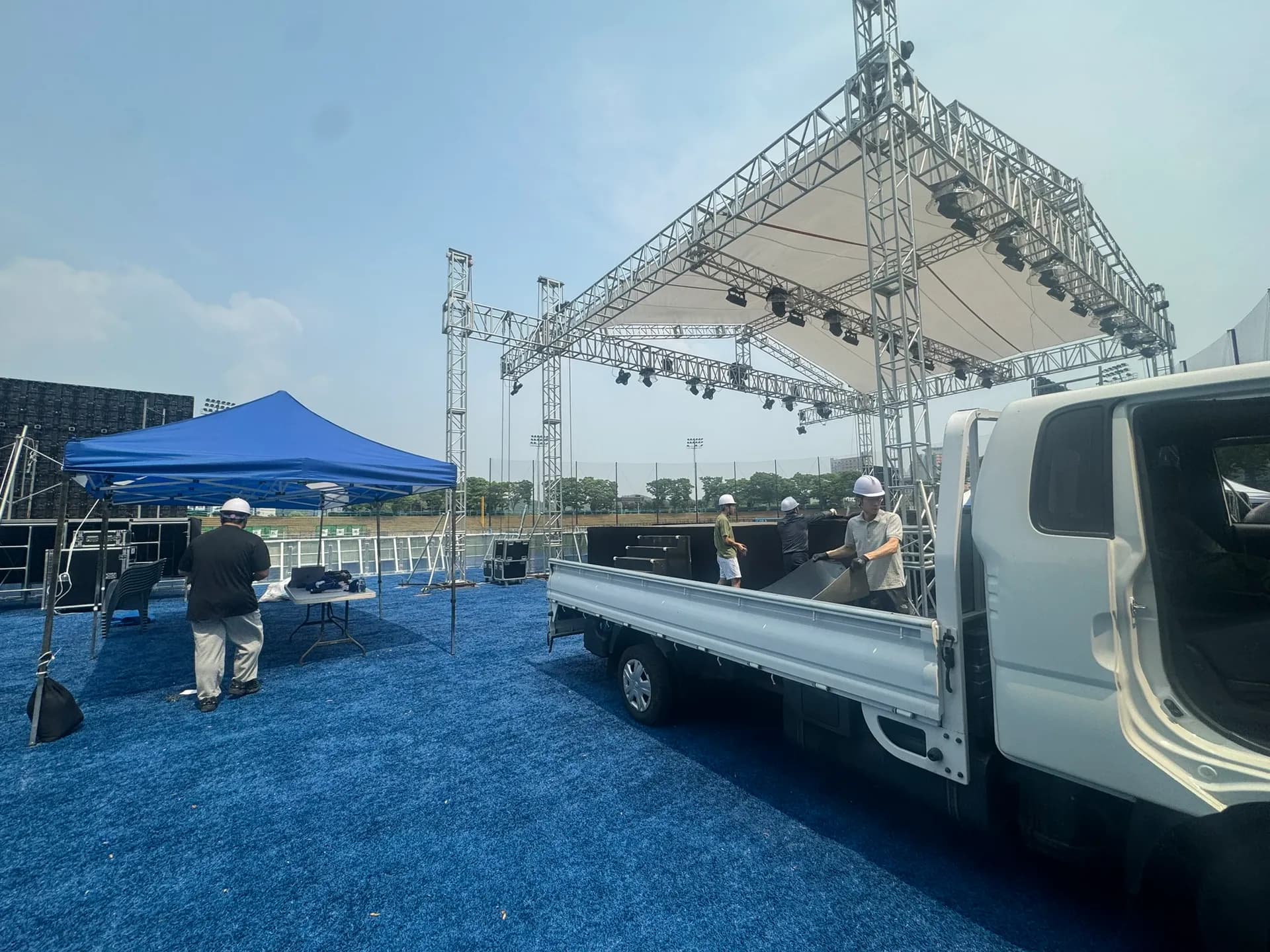 트러스/레이어 대여 한양대 에리카 시공 사례